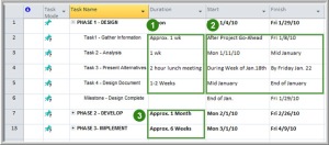 Microsoft Project User Controlled Scheduling